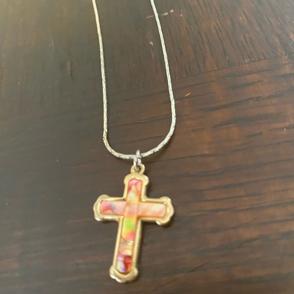 3 costume necklaces glass bead and cross - Picture 10 of 16